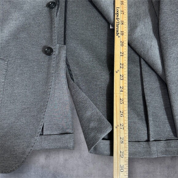 BANANA REPUBLIC Slim fit Mens Blazer 42R Gray Sport Coat 2-Button Jacket Stretch - Picture 10 of 13